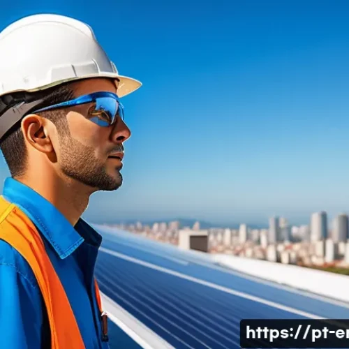 Home 33 에너지기술 자격증 추가 취득의 필요성 - A professional male engineer wearing a branded company uniform and safety glasses, confidently inspe...