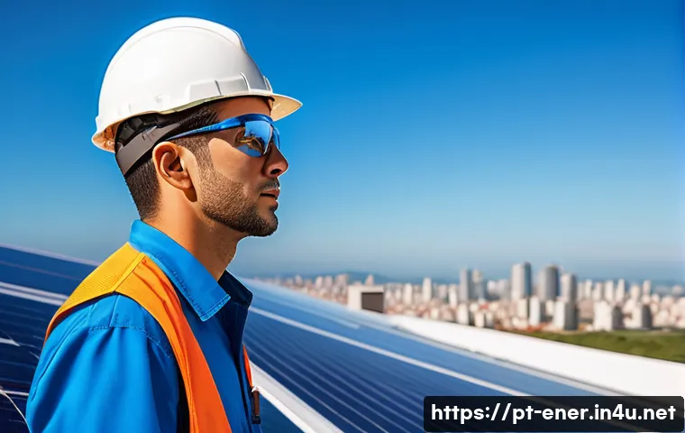 에너지기술 자격증 추가 취득의 필요성 - A professional male engineer wearing a branded company uniform and safety glasses, confidently inspe...